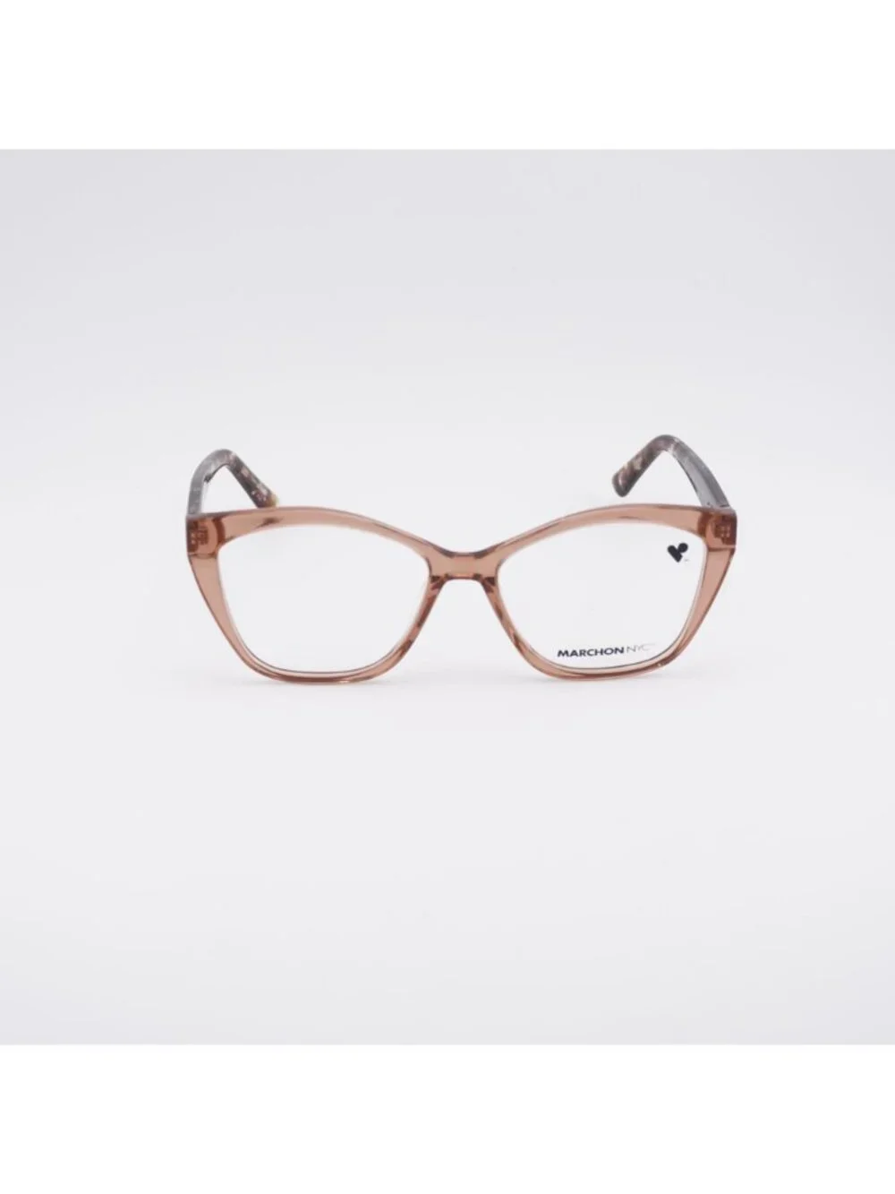Marchon M-5041 204 Eyeglasses Taupe Crystal 54mm Square Frame